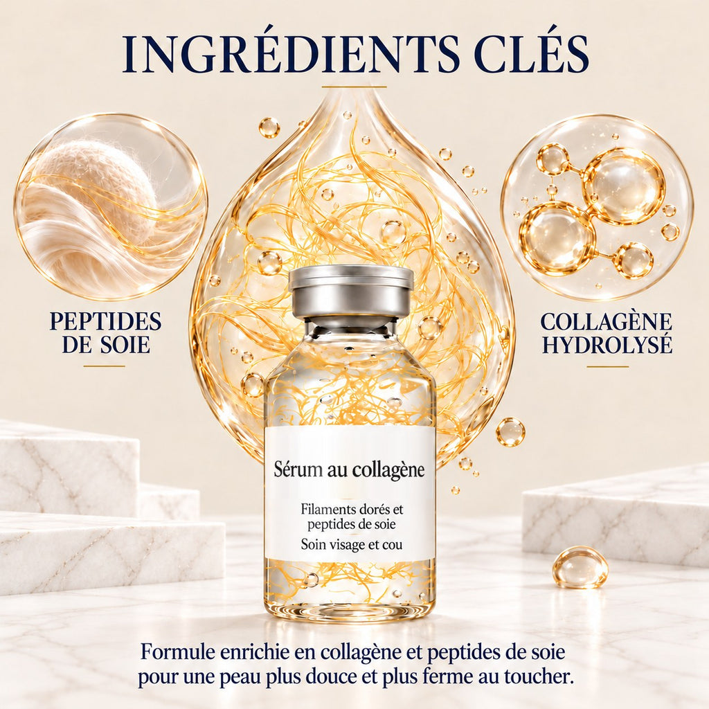 Ingrédients clés : peptides de soie et collagène hydrolysé